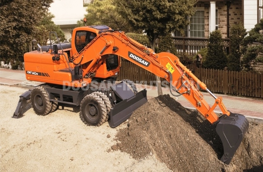 Колесный экскаватор DOOSAN DX 140 W