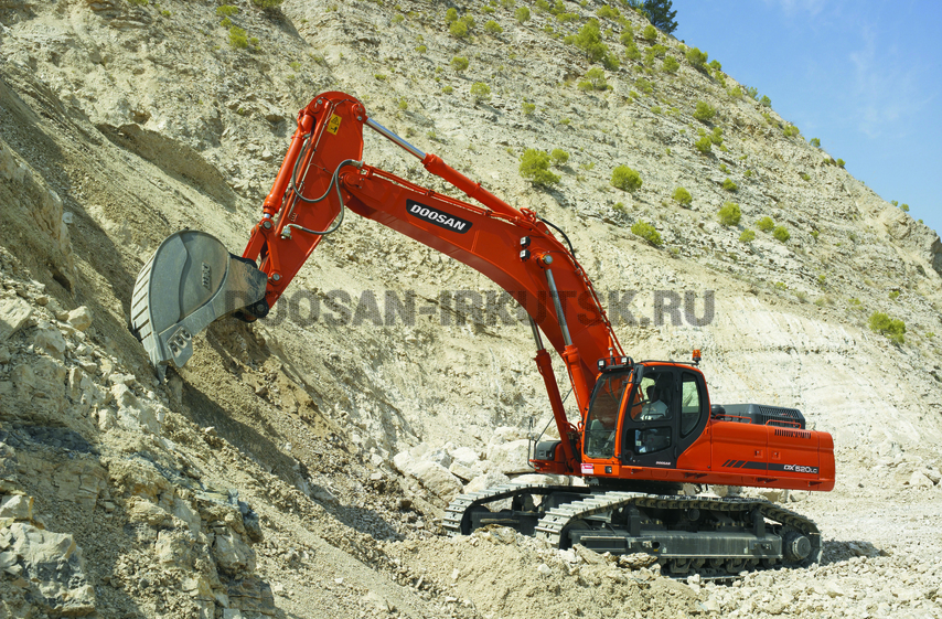 Doosan DX 520 LC в наличии у дилера в Иркутске - лизинг, продажа и запчасти