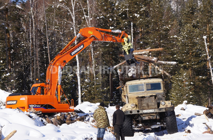 Бревноперегружатель колесный DOOSAN DX 210 WA